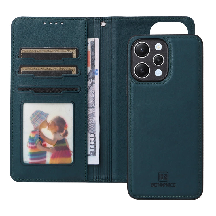 For Redmi 12 4G BETOPNICE BN-005 2 in 1 Detachable Imitate Genuine Leather Phone Case