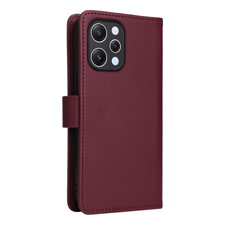 For Redmi 12 4G BETOPNICE BN-005 2 in 1 Detachable Imitate Genuine Leather Phone Case