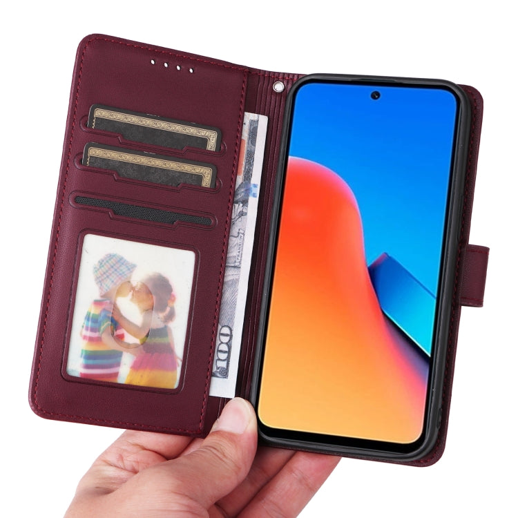 For Redmi 12 4G BETOPNICE BN-005 2 in 1 Detachable Imitate Genuine Leather Phone Case