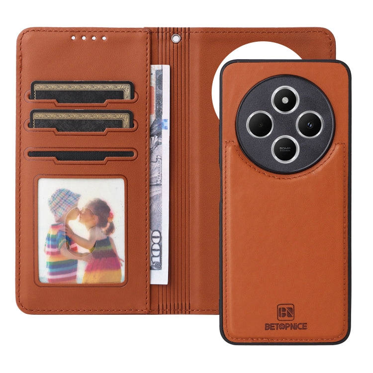 For Redmi 14C 4G BETOPNICE BN-005 2 in 1 Detachable Imitate Genuine Leather Phone Case