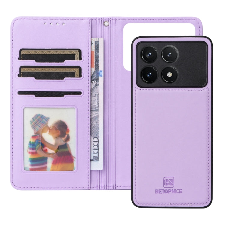 For Xiaomi POCO F6 Pro BETOPNICE BN-005 2 in 1 Detachable Imitate Genuine Leather Phone Case