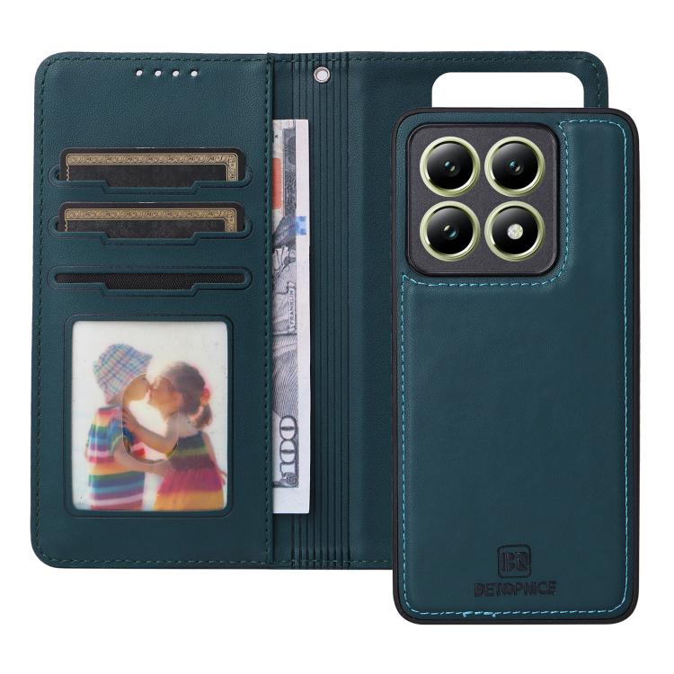 For Xiaomi 14T BETOPNICE BN-005 2 in 1 Detachable Imitate Genuine Leather Phone Case
