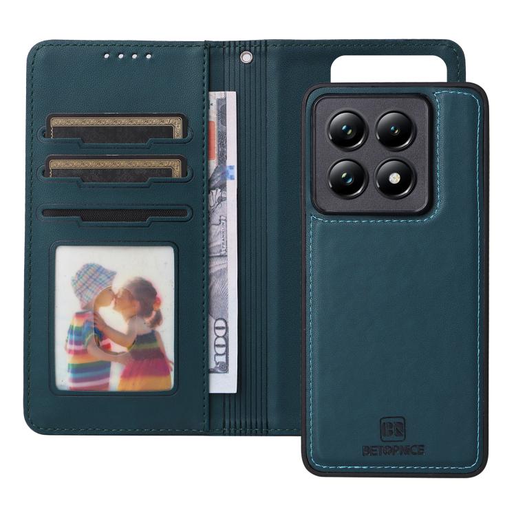 For Xiaomi 14T Pro BETOPNICE BN-005 2 in 1 Detachable Imitate Genuine Leather Phone Case
