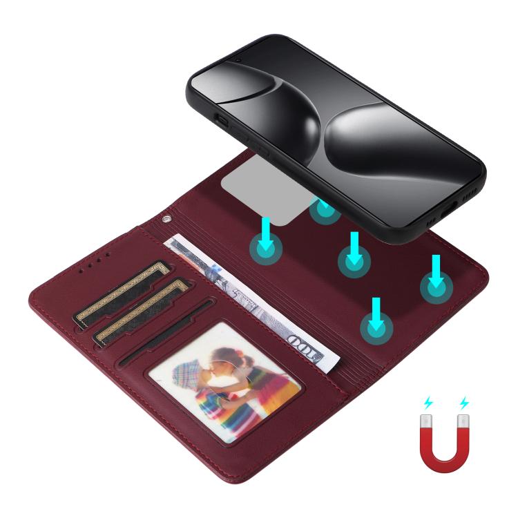 For Xiaomi 14T Pro BETOPNICE BN-005 2 in 1 Detachable Imitate Genuine Leather Phone Case