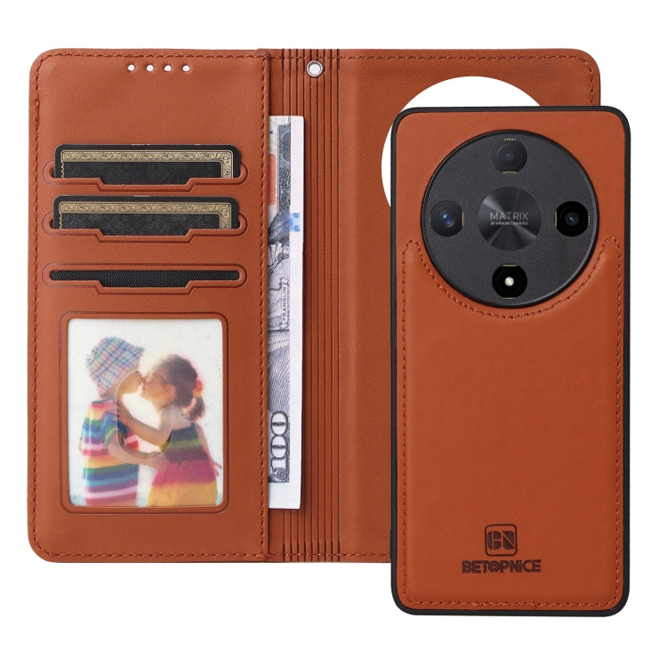 For Honor X9b BETOPNICE BN-005 2 in 1 Detachable Imitate Genuine Leather Phone Case