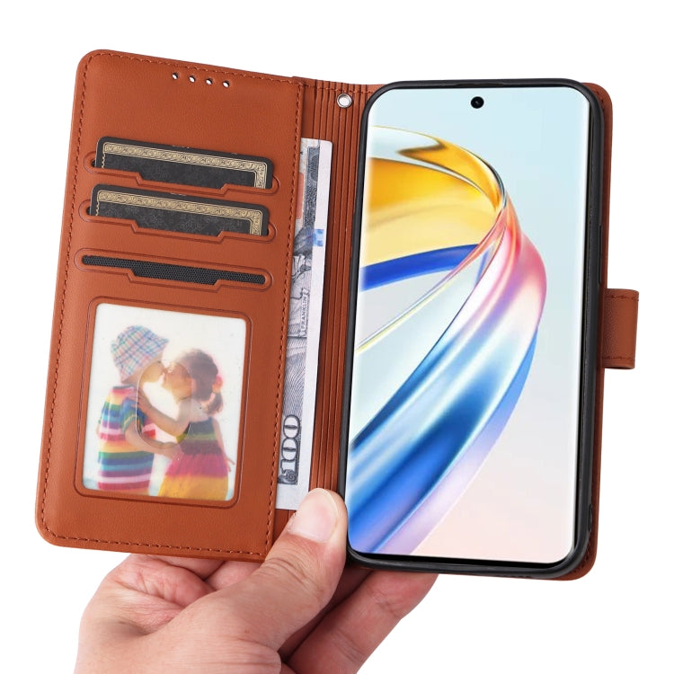 For Honor X9b BETOPNICE BN-005 2 in 1 Detachable Imitate Genuine Leather Phone Case