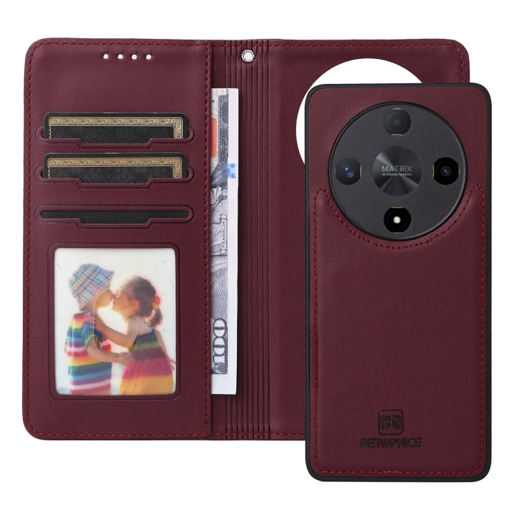 For Honor X9b BETOPNICE BN-005 2 in 1 Detachable Imitate Genuine Leather Phone Case