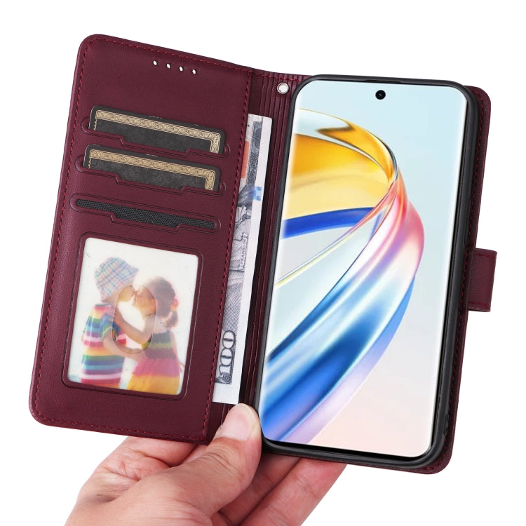 For Honor X9b BETOPNICE BN-005 2 in 1 Detachable Imitate Genuine Leather Phone Case