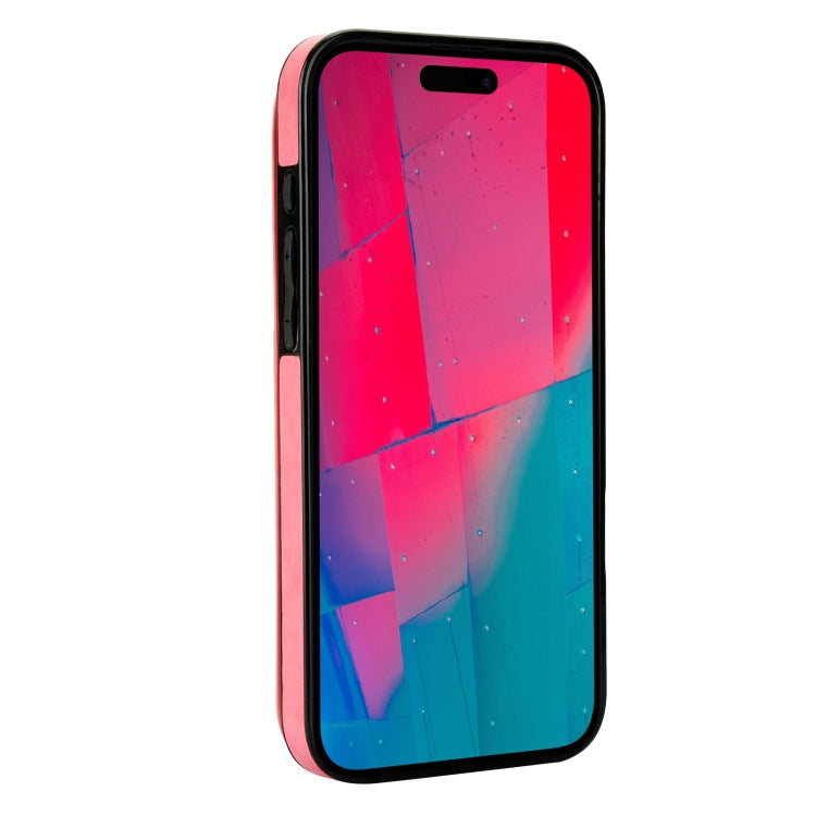 For iPhone 16 Pro Max Double Buckle Butterfly Embossing PU Phone Case