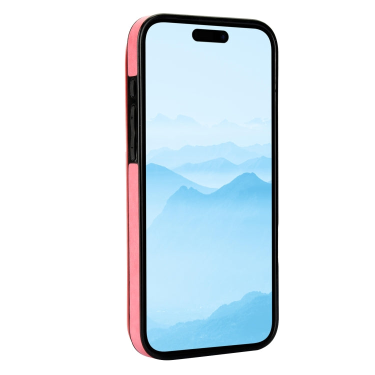 For iPhone 16 Plus Double Buckle Butterfly Embossing PU Phone Case