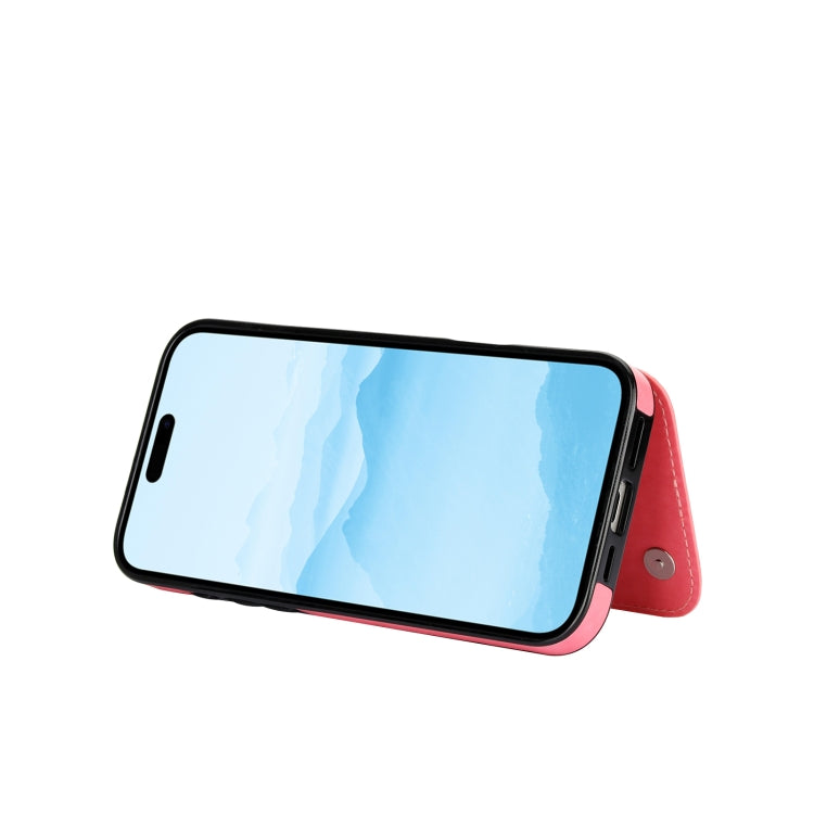 For iPhone 16 Plus Double Buckle Butterfly Embossing PU Phone Case