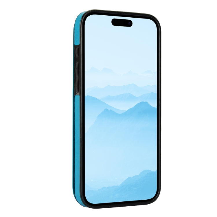 For iPhone 16 Plus Double Buckle Butterfly Embossing PU Phone Case