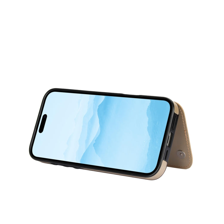 For iPhone 16 Double Buckle Butterfly Embossing PU Phone Case