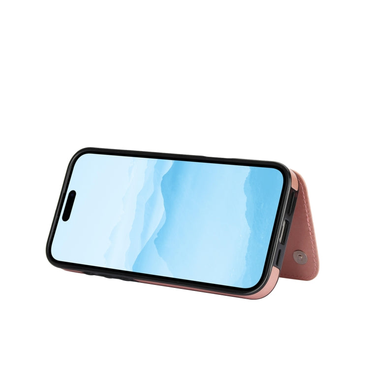 For iPhone 16 Double Buckle Butterfly Embossing PU Phone Case