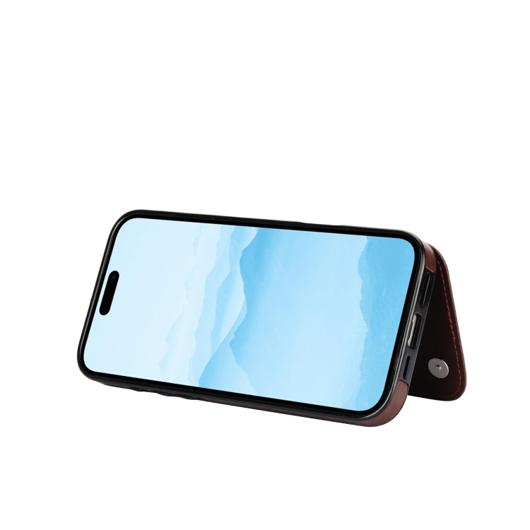 For iPhone 16 Double Buckle Butterfly Embossing PU Phone Case