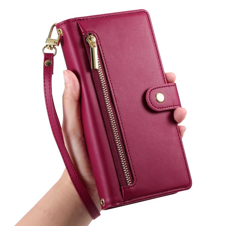 For Google Pixel 10a Nine Card-slot Zipper Wallet Bag Leather Phone Case