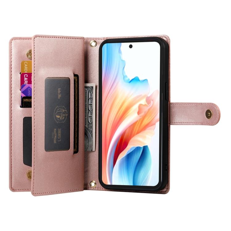 For Google Pixel 10a Nine Card-slot Zipper Wallet Bag Leather Phone Case