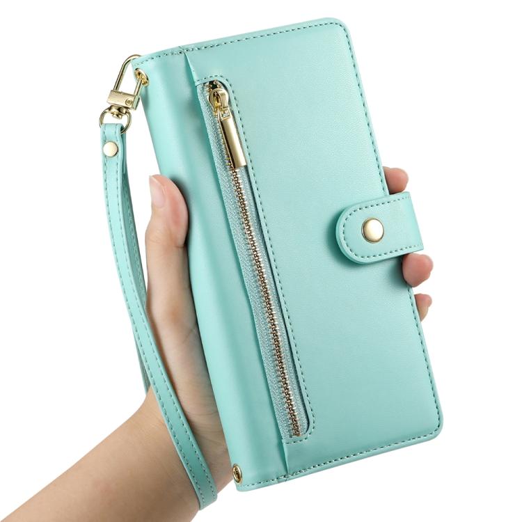 For Google Pixel 10a Nine Card-slot Zipper Wallet Bag Leather Phone Case