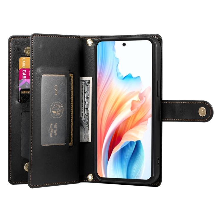 For Google Pixel 10a Nine Card-slot Zipper Wallet Bag Leather Phone Case