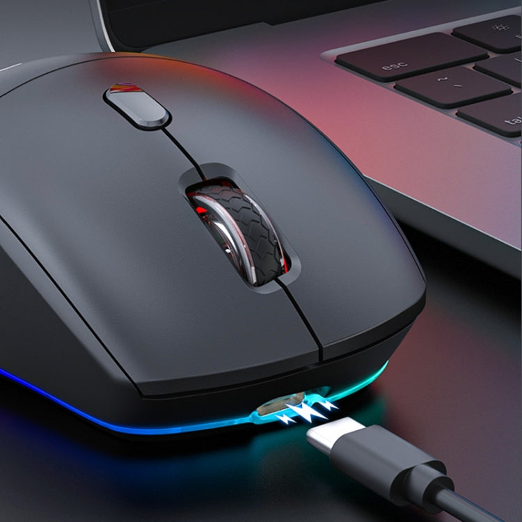 iMICE G905 Bluetooth Dual Mode 6-Key Silent Wireless Gaming Mouse - Black