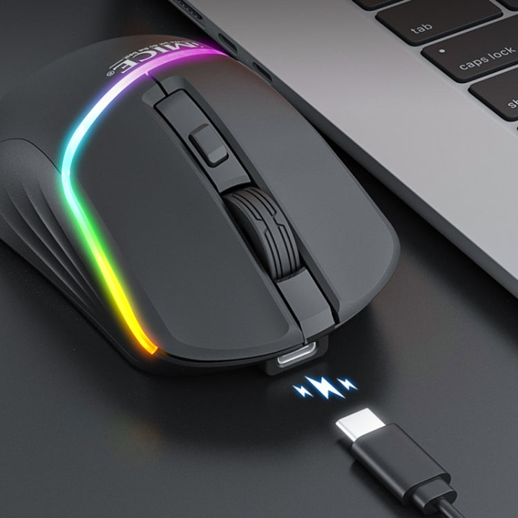 iMICE G902 Bluetooth Dual Mode 6-Key Silent Wireless Gaming Mouse - Black