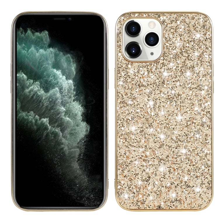 For iPhone 12 Pro Max Glitter Powder Shockproof TPU Protective Case