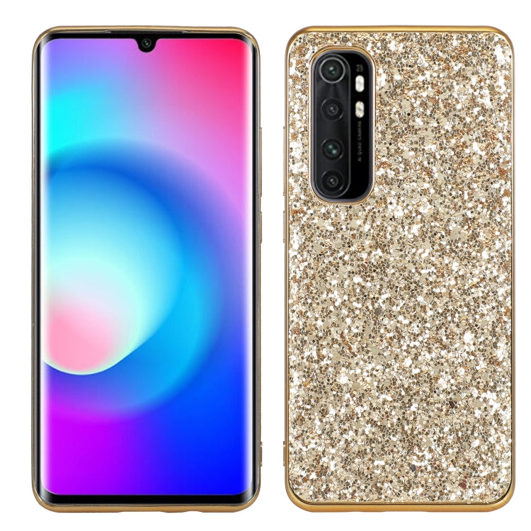 For Xiaomi Mi Note 10 Lite Glitter Powder Shockproof TPU Protective Case