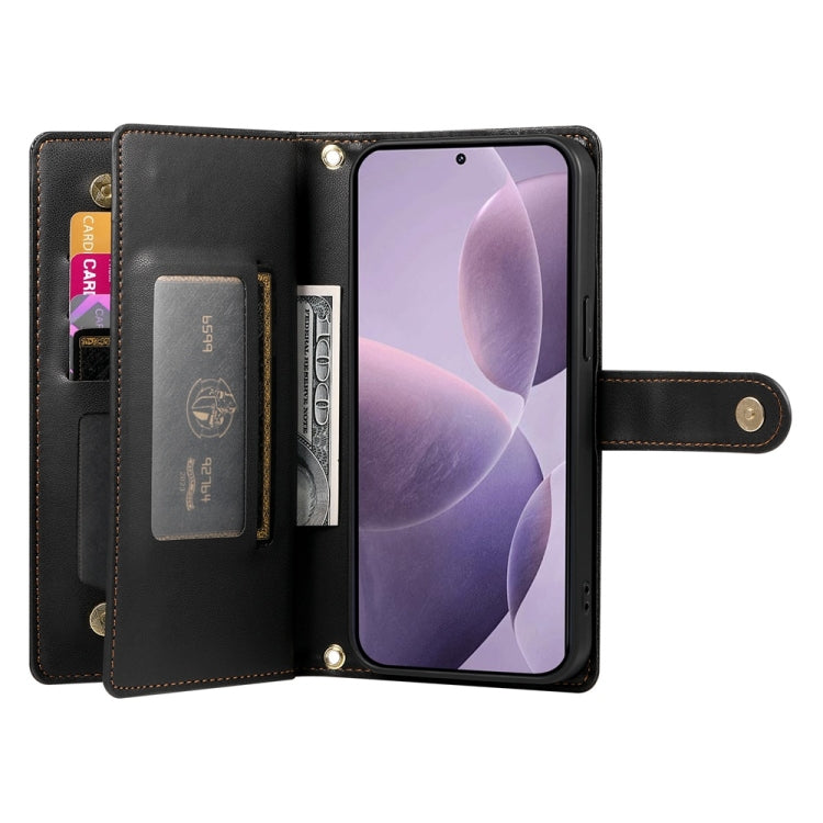 For Redmi K70 Nine Card-slot Zipper Wallet Bag Leather Phone Case