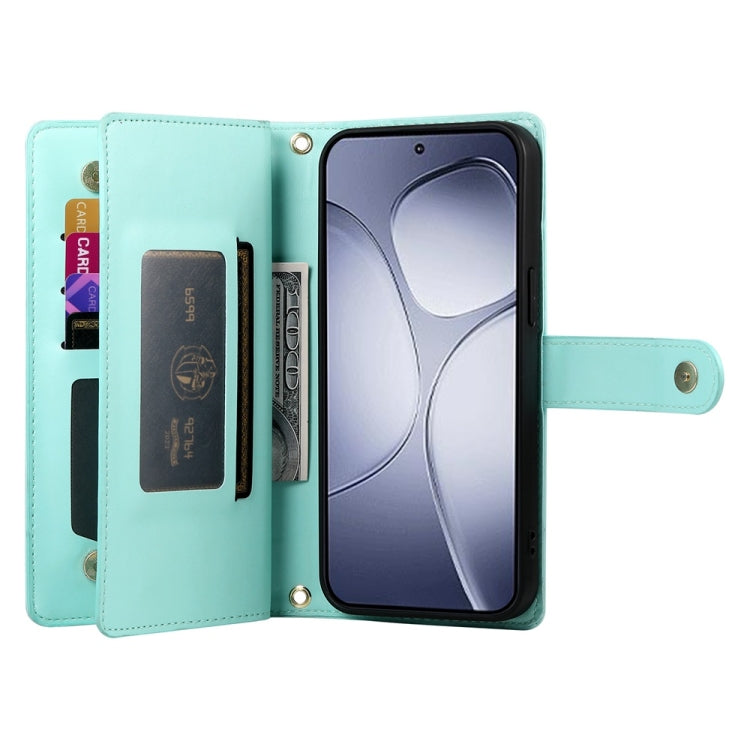 For Redmi K70 Ultra Nine Card-slot Zipper Wallet Bag Leather Phone Case