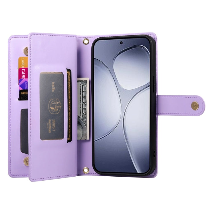 For Redmi K70 Ultra Nine Card-slot Zipper Wallet Bag Leather Phone Case