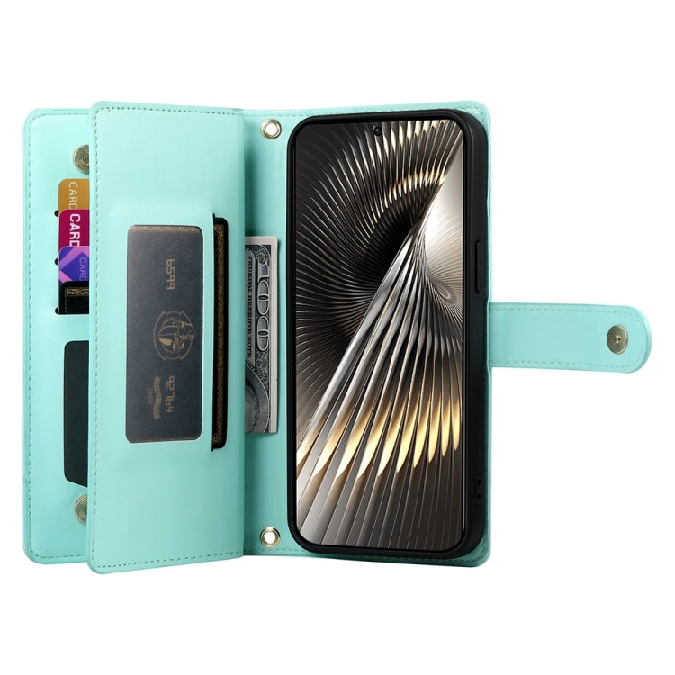 For Redmi Turbo 3 Nine Card-slot Zipper Wallet Bag Leather Phone Case