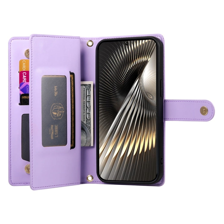 For Redmi Turbo 3 Nine Card-slot Zipper Wallet Bag Leather Phone Case