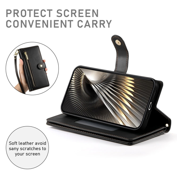 For Redmi Turbo 3 Nine Card-slot Zipper Wallet Bag Leather Phone Case