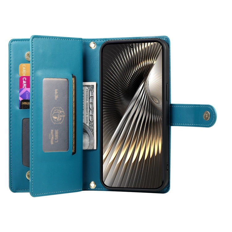 For Redmi Turbo 3 Nine Card-slot Zipper Wallet Bag Leather Phone Case