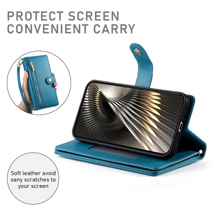 For Redmi Turbo 3 Nine Card-slot Zipper Wallet Bag Leather Phone Case