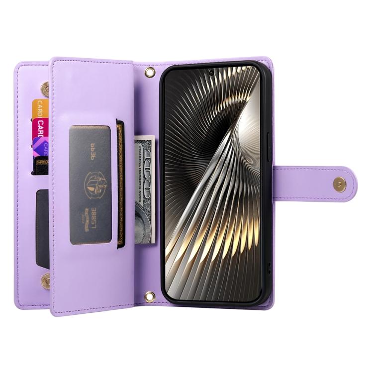 For Redmi Turbo 4 Pro / Xiaomi Poco F7 Nine Card-slot Zipper Wallet Bag Leather Phone Case