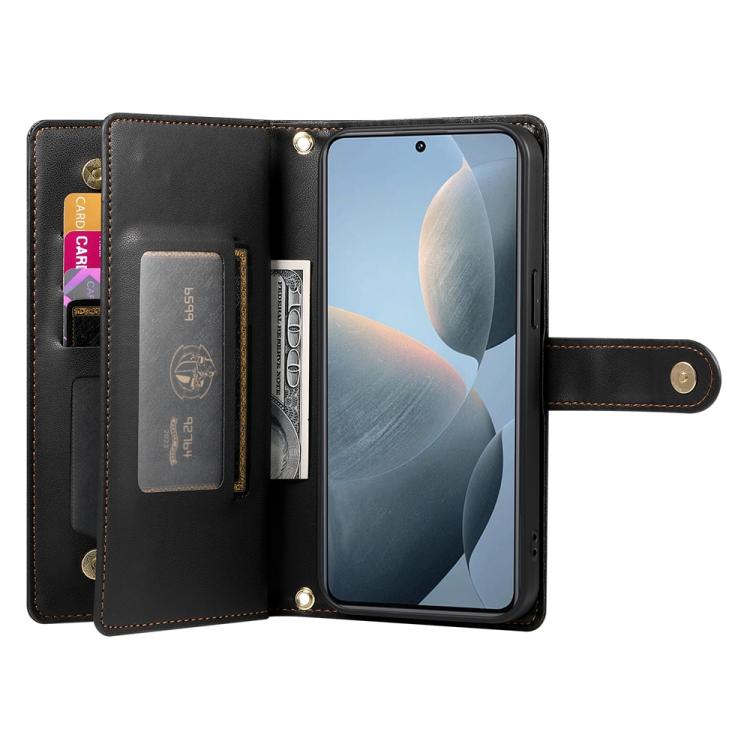 For Redmi K80 / K80 Pro Nine Card-slot Zipper Wallet Bag Leather Phone Case