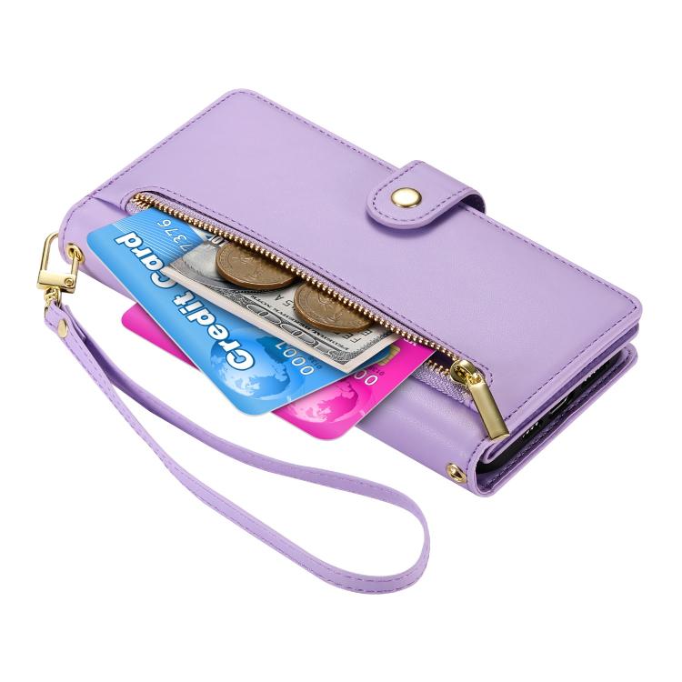 For Redmi Note 15 Pro 5G Global 163.6mm Nine Card-slot Zipper Wallet Bag Leather Phone Case