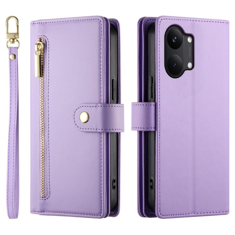 For Redmi Turbo 5 Max 5G / Poco X8 Pro Max 5G Nine Card-slot Zipper Wallet Bag Leather Phone Case