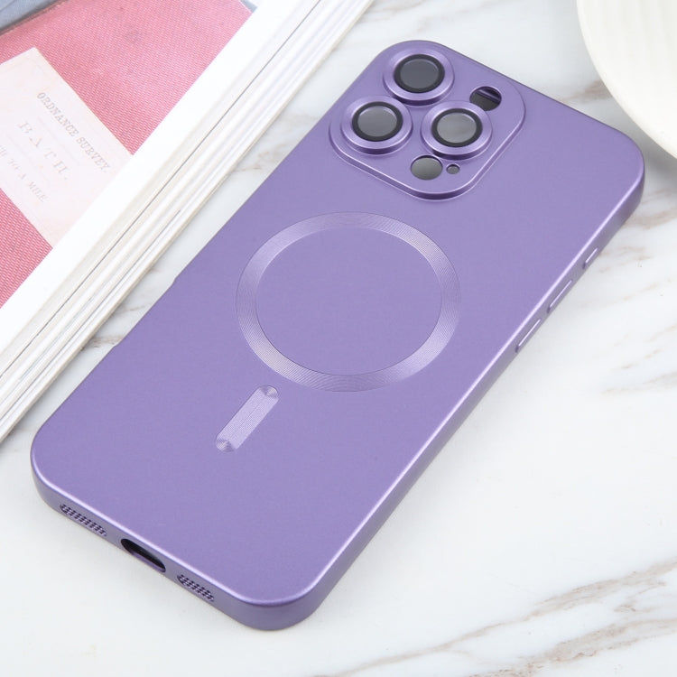 For iPhone 16 Pro Max Liquid TPU Silicone Solid Color MagSafe Phone Case
