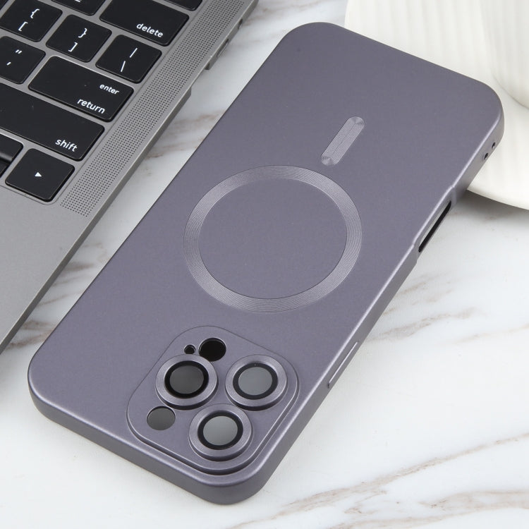For iPhone 16 Pro Max Liquid TPU Silicone Solid Color MagSafe Phone Case