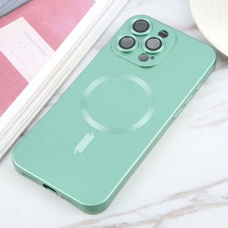 For iPhone 16 Pro Max Liquid TPU Silicone Solid Color MagSafe Phone Case