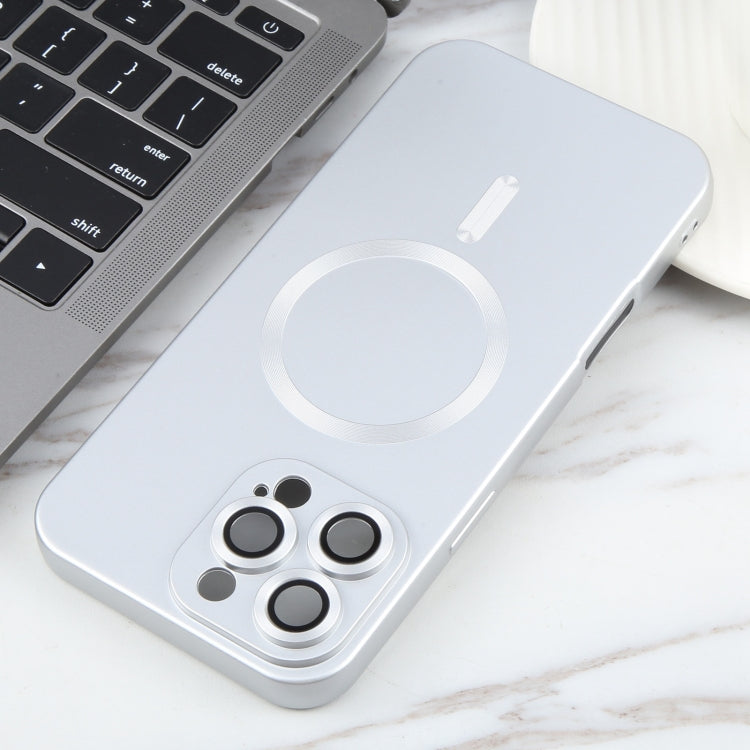 For iPhone 16 Pro Max Liquid TPU Silicone Solid Color MagSafe Phone Case