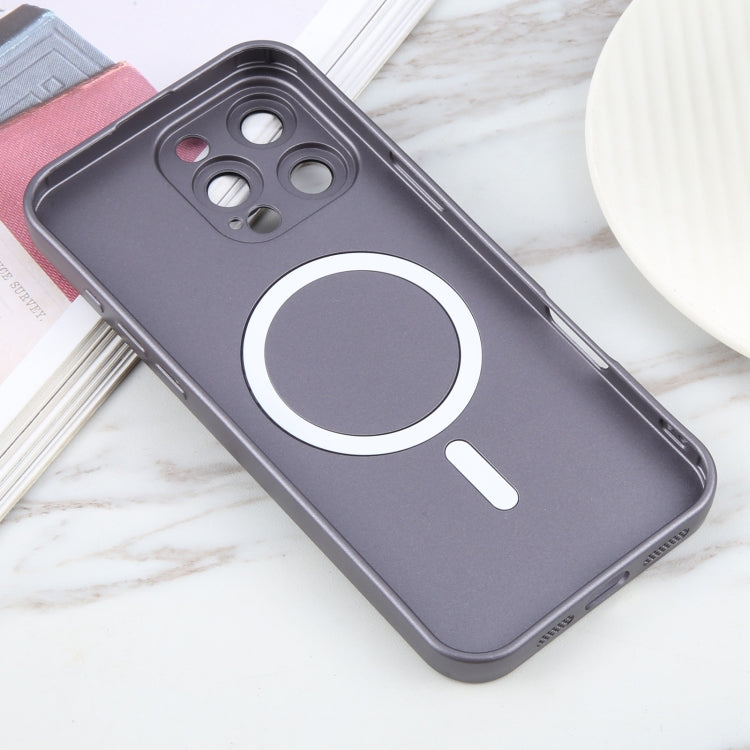 For iPhone 16 Pro Liquid TPU Silicone Solid Color MagSafe Phone Case
