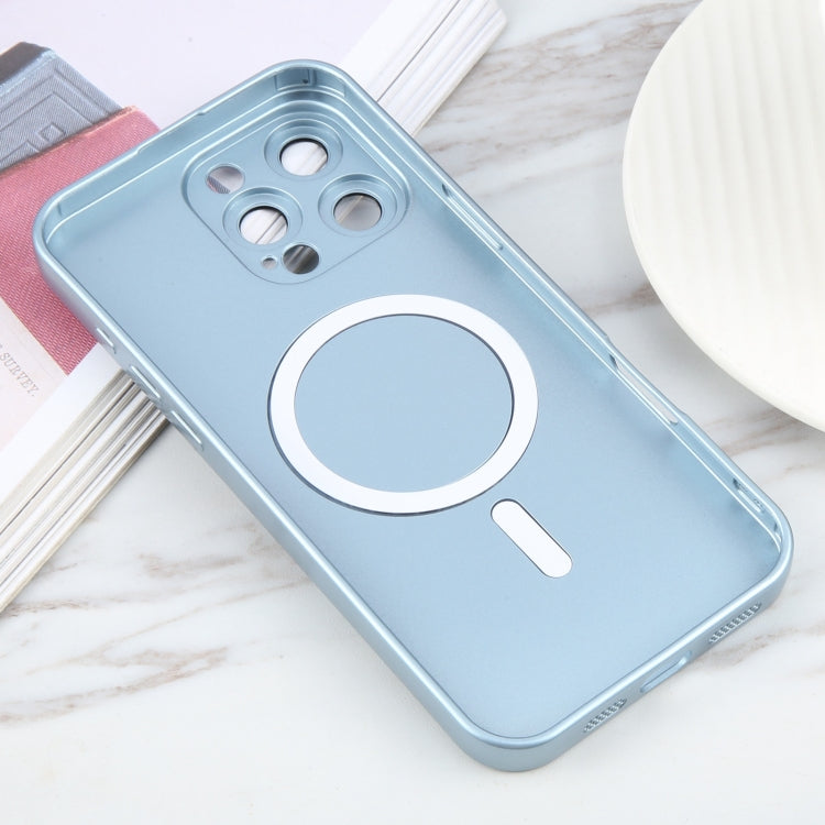 For iPhone 16 Pro Liquid TPU Silicone Solid Color MagSafe Phone Case