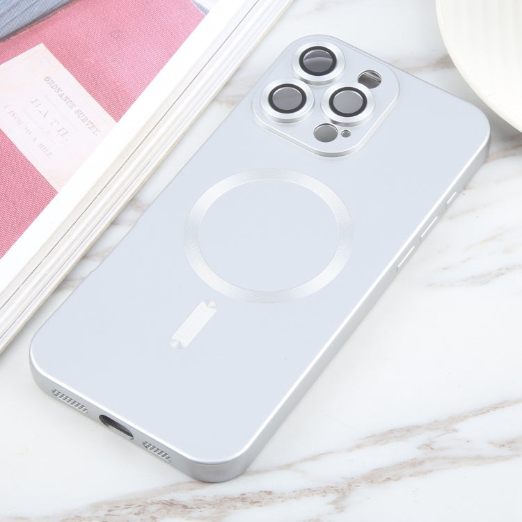 For iPhone 16 Pro Liquid TPU Silicone Solid Color MagSafe Phone Case