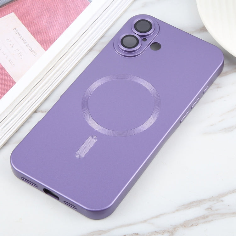 For iPhone 16 Plus Liquid TPU Silicone Solid Color MagSafe Phone Case