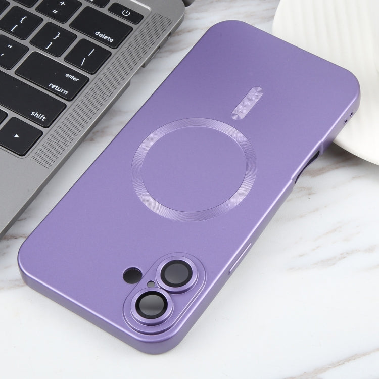 For iPhone 16 Plus Liquid TPU Silicone Solid Color MagSafe Phone Case
