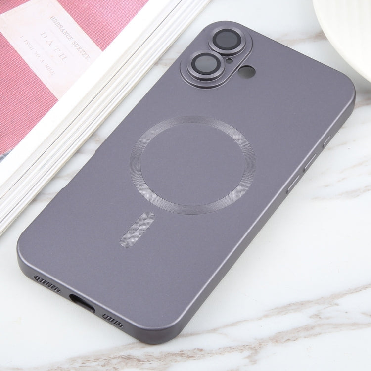 For iPhone 16 Plus Liquid TPU Silicone Solid Color MagSafe Phone Case