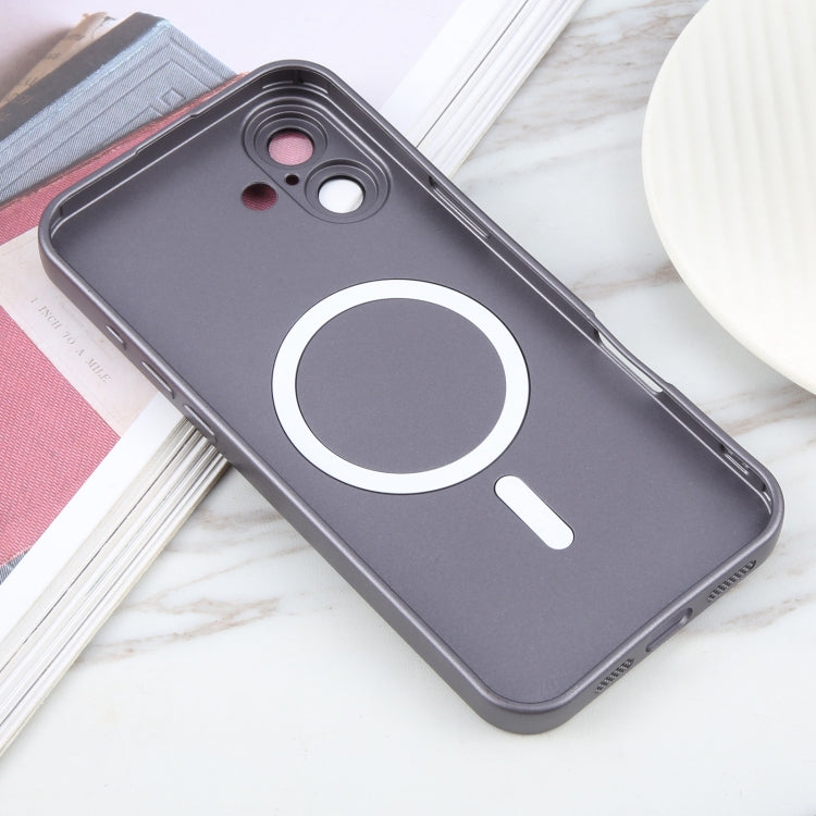 For iPhone 16 Plus Liquid TPU Silicone Solid Color MagSafe Phone Case